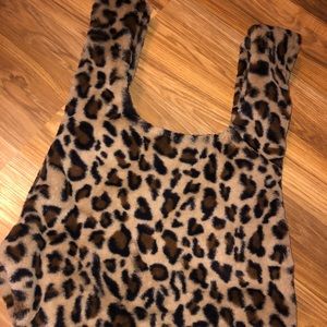 Animal Print fluffy bag